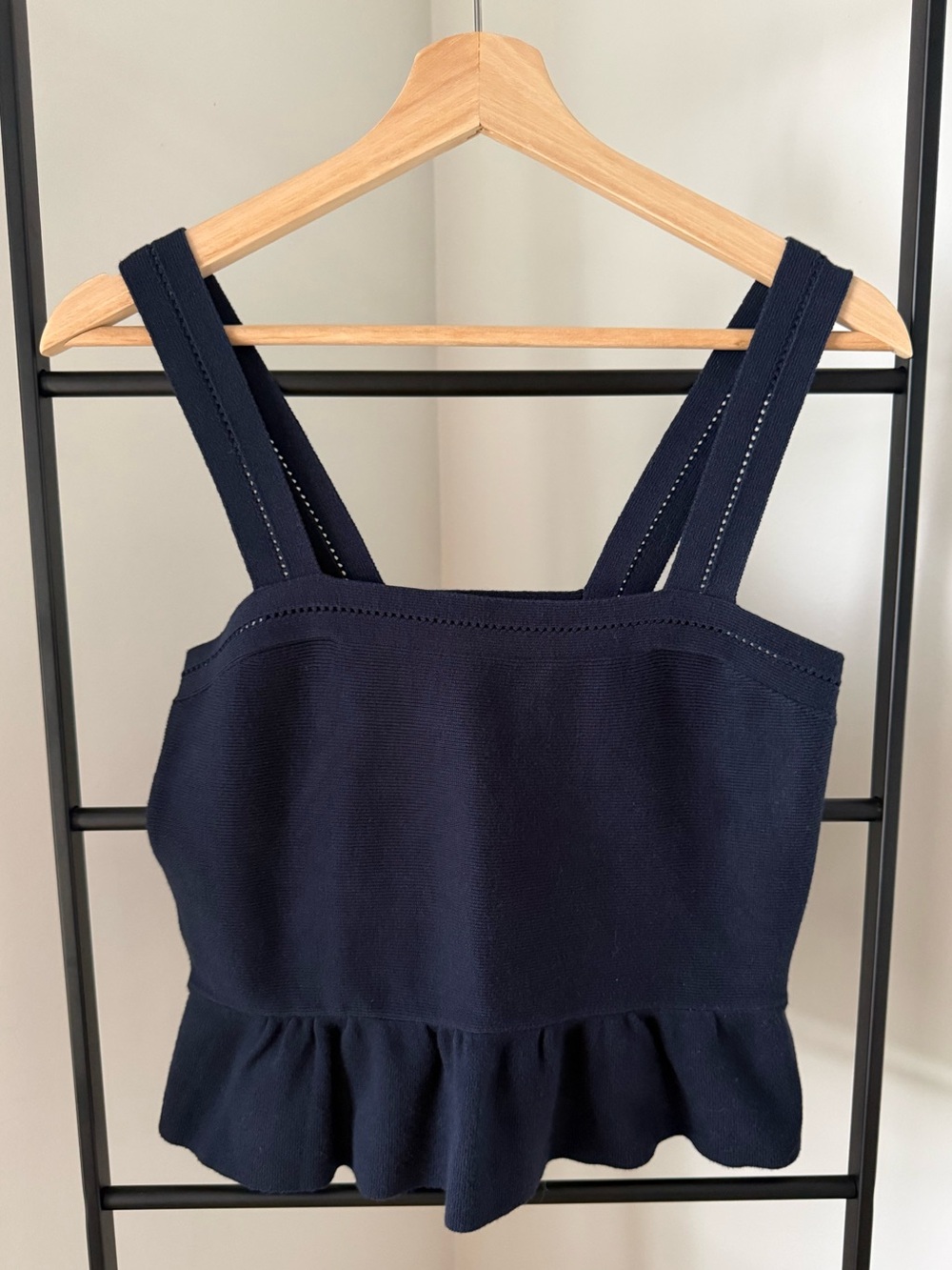 NWT Banana Republic Navy Peplum Tank Top, size XS